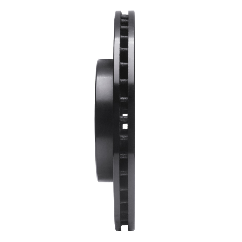 Picture of R1 00-15 Ford Focus Front Left Drilled & Slotted Black Brake Rotor