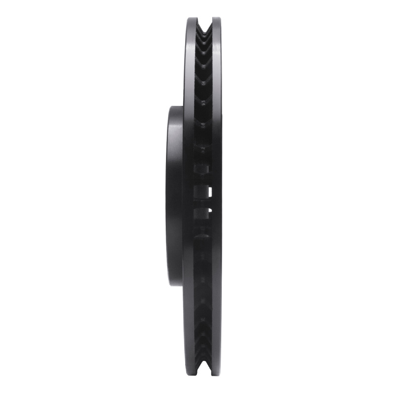 Picture of R1 11-14 Ford Mustang Front Right Drilled & Slotted Black Brake Rotor