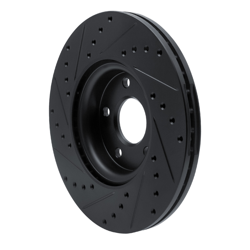 Picture of R1 04-19 Ford C-MAX Front Right Drilled & Slotted Black Brake Rotor