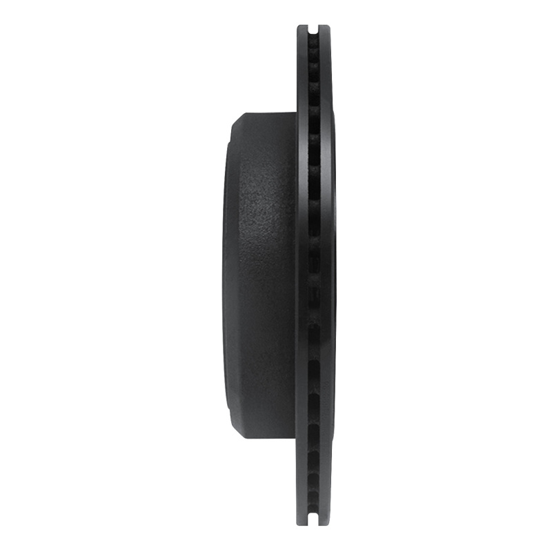 Picture of R1 10-11 Ford Ranger (USA/Canada) Rear Left Drilled & Slotted Black Brake Rotor