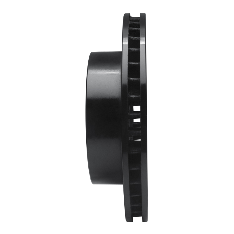 Picture of R1 76-79 Ford F-250 4WD (Excl Super Duty) Front Left Drilled & Slotted Black Brake Rotor