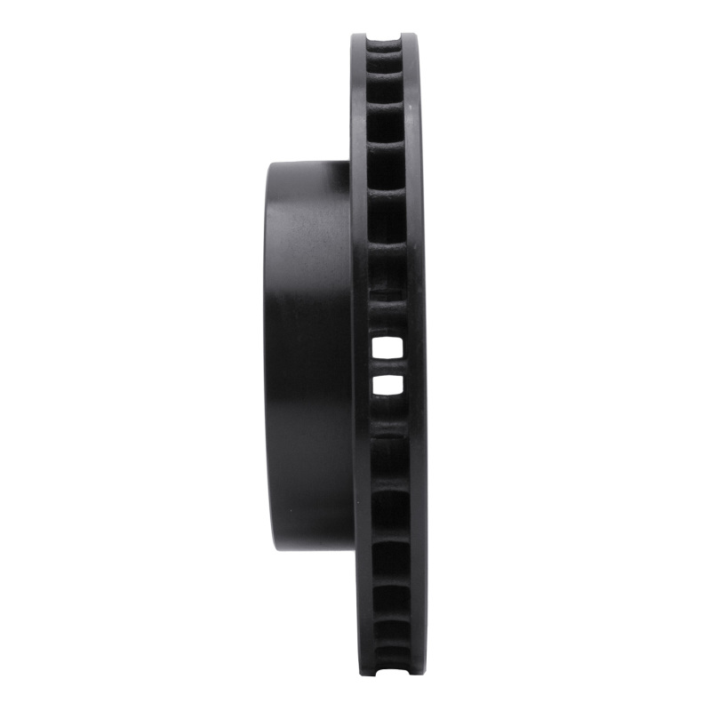 Picture of R1 76-93 Ford F-150 4WD Front Right Drilled & Slotted Black Brake Rotor