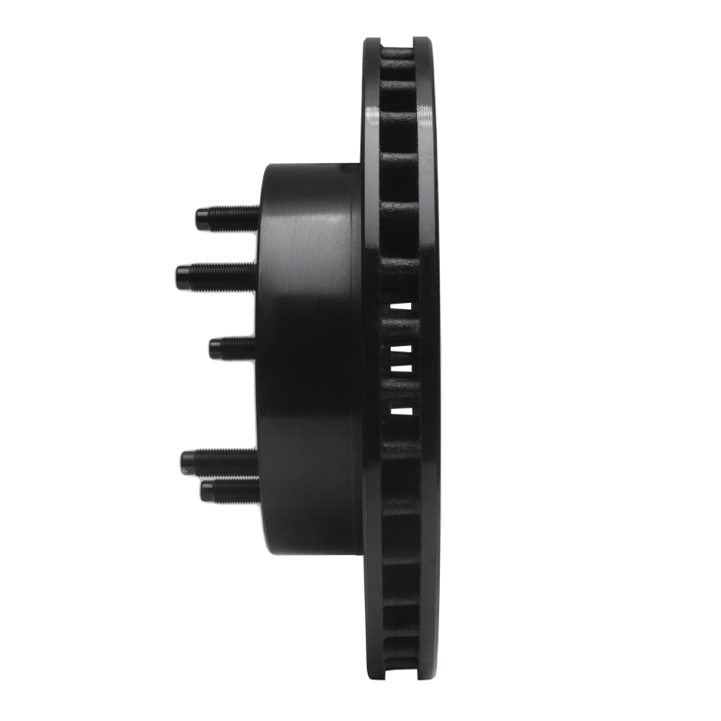 Picture of R1 86-88 Ford Bronco Front Right Drilled & Slotted Black Brake Rotor