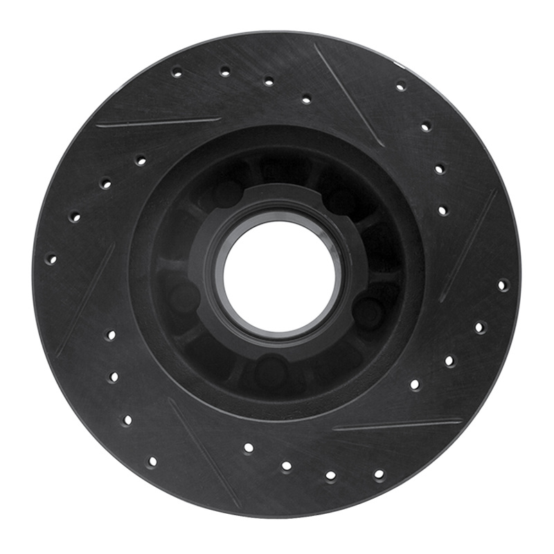 Picture of R1 90-94 Ford Explorer Front Left Drilled & Slotted Black Brake Rotor