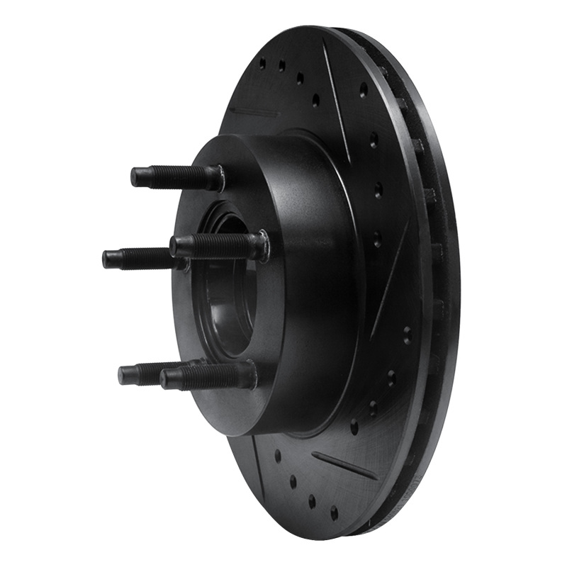 Picture of R1 90-94 Ford Ranger (USA/Canada) Front Right Drilled & Slotted Black Brake Rotor