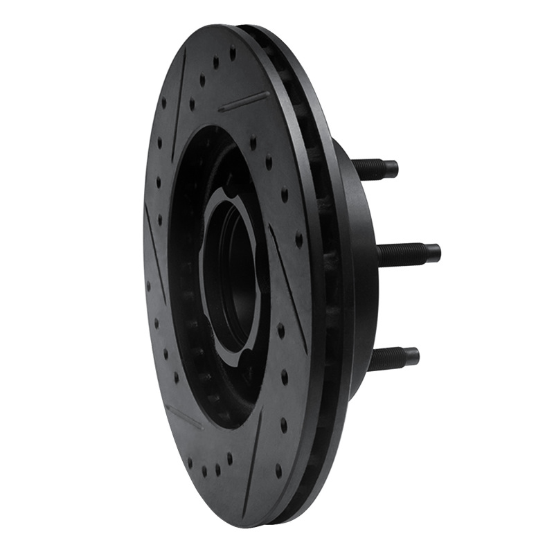 Picture of R1 90-94 Ford Ranger (USA/Canada) Front Right Drilled & Slotted Black Brake Rotor
