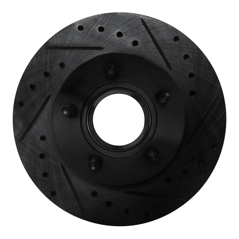 Picture of R1 93-94 Ford Explorer Front Right Drilled & Slotted Black Brake Rotor
