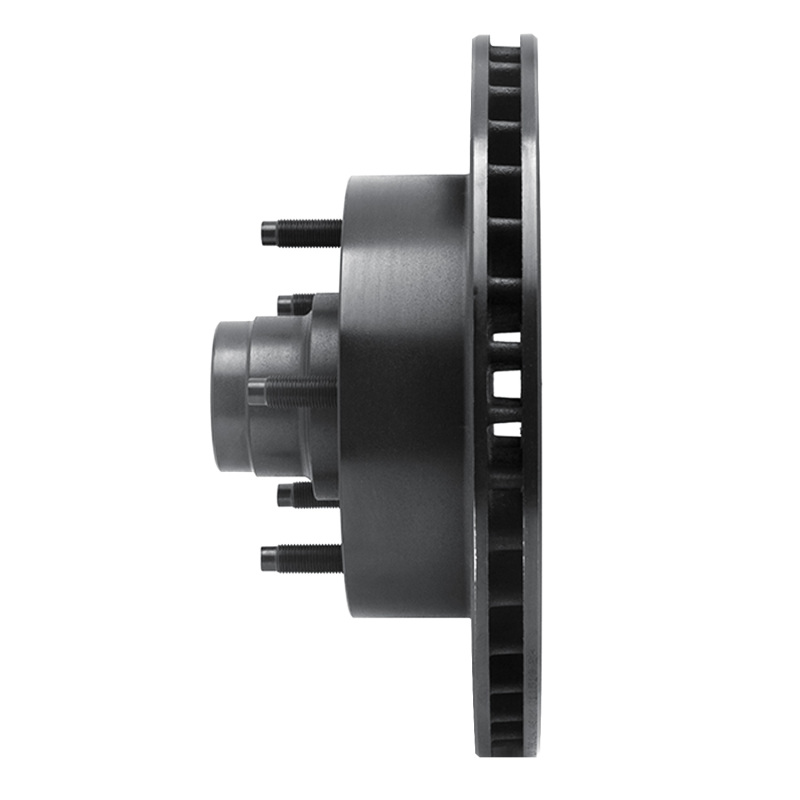 Picture of R1 94-03 Ford E-150 Club Wagon Front Right Drilled & Slotted Black Brake Rotor