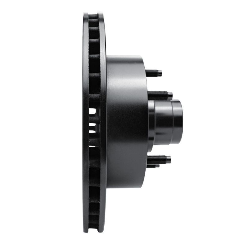 Picture of R1 94-01 Ford E-150 Econoline Front Right Drilled & Slotted Black Brake Rotor