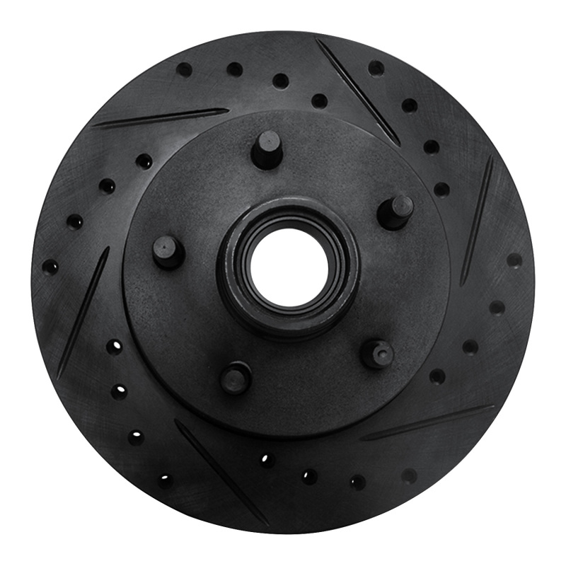 Picture of R1 95-97 Ford Ranger (USA/Canada) Front Right Drilled & Slotted Black Brake Rotor
