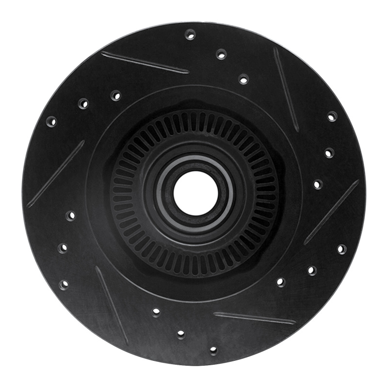 Picture of R1 95-97 Ford Ranger (USA/Canada) Front Left Drilled & Slotted Black Brake Rotor