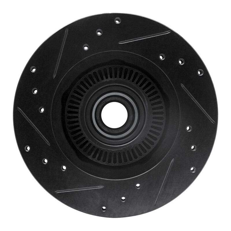 Picture of R1 95-97 Ford Ranger (USA/Canada) Front Right Drilled & Slotted Black Brake Rotor