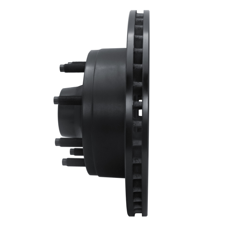 Picture of R1 95-07 Ford E-350 Econoline Club Wagon Front Left Drilled & Slotted Black Brake Rotor