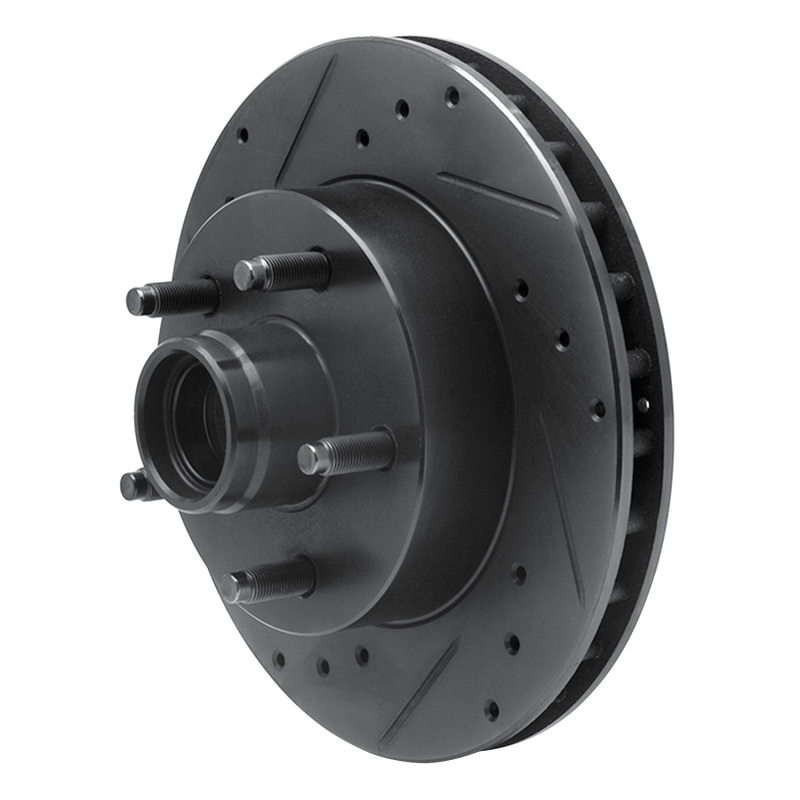 Picture of R1 95-97 Ford Ranger (USA/Canada) Front Left Drilled & Slotted Black Brake Rotor
