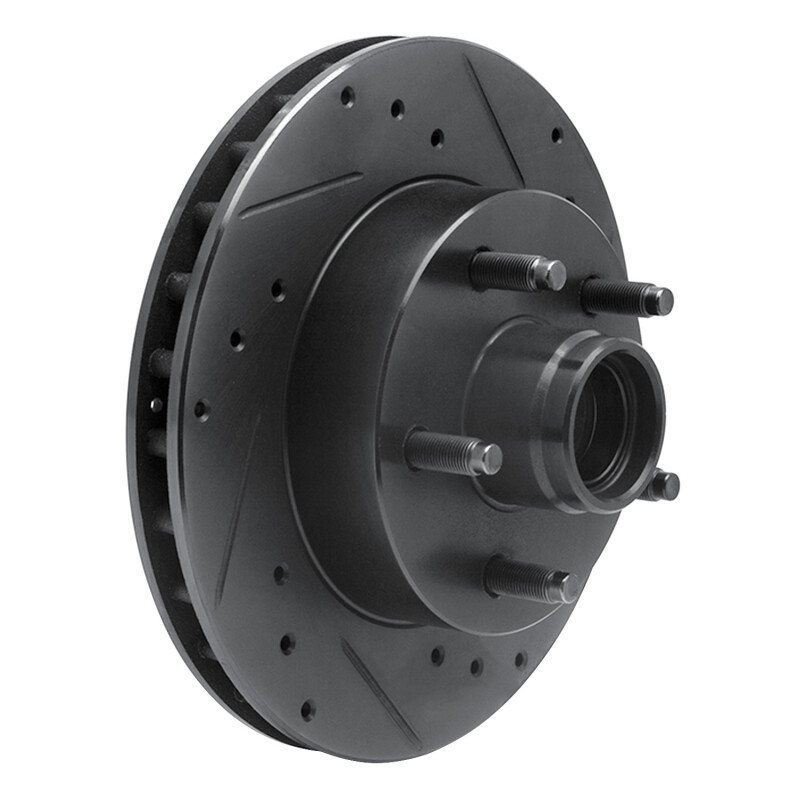 Picture of R1 95-97 Ford Ranger (USA/Canada) Front Right Drilled & Slotted Black Brake Rotor