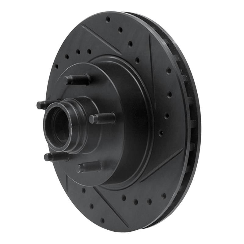 Picture of R1 95-11 Ford Explorer Front Right Drilled & Slotted Black Brake Rotor