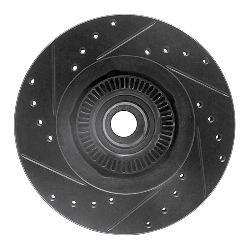 Picture of R1 95-11 Ford Explorer Front Right Drilled & Slotted Black Brake Rotor