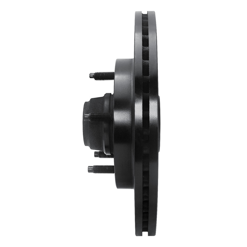 Picture of R1 97-99 Ford F-150 RWD Front Right Drilled & Slotted Black Brake Rotor