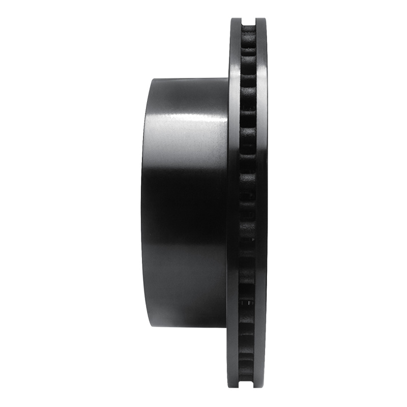 Picture of R1 99-05 Ford F-350 Super Duty 2WD Rear Right Drilled & Slotted Black Brake Rotor