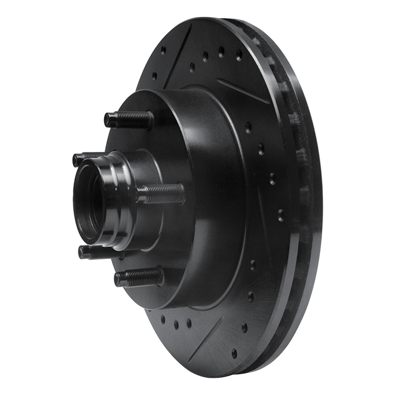 Picture of R1 98-02 Ford Ranger (USA/Canada) Front Left Drilled & Slotted Black Brake Rotor