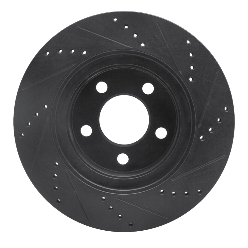 Picture of R1 01-11 Ford Ranger (USA/Canada) Front Left Drilled & Slotted Black Brake Rotor