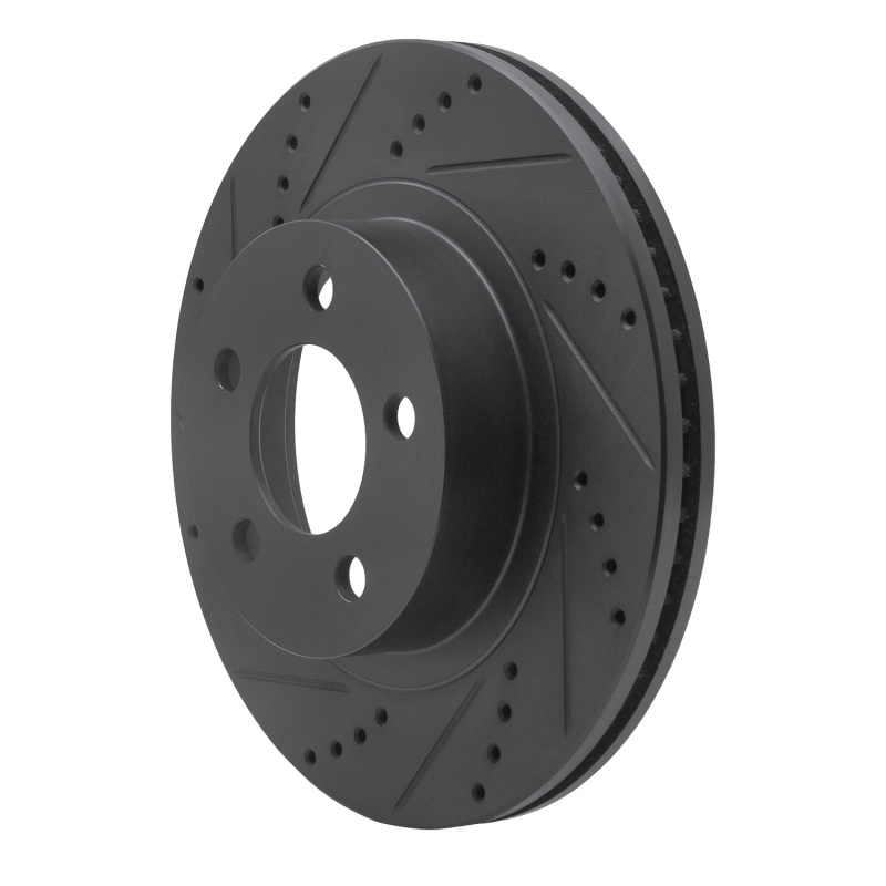 Picture of R1 01-11 Ford Ranger (USA/Canada) Front Left Drilled & Slotted Black Brake Rotor