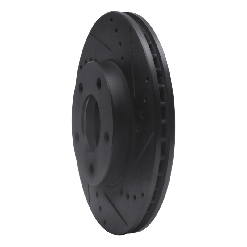 Picture of R1 01-07 Ford Escape Front Right Drilled & Slotted Black Brake Rotor