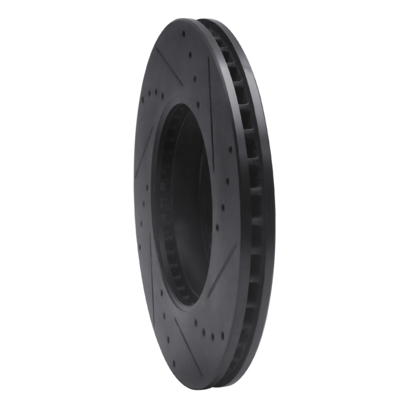 Picture of R1 01-07 Ford Escape Front Left Drilled & Slotted Black Brake Rotor