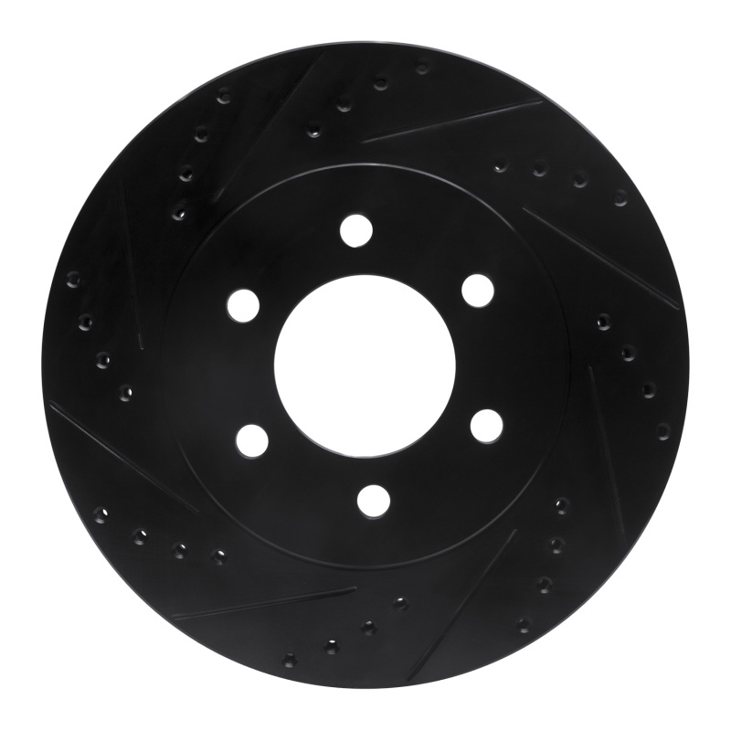 Picture of R1 02-06 Ford Expedition Front Left Drilled & Slotted Black Brake Rotor