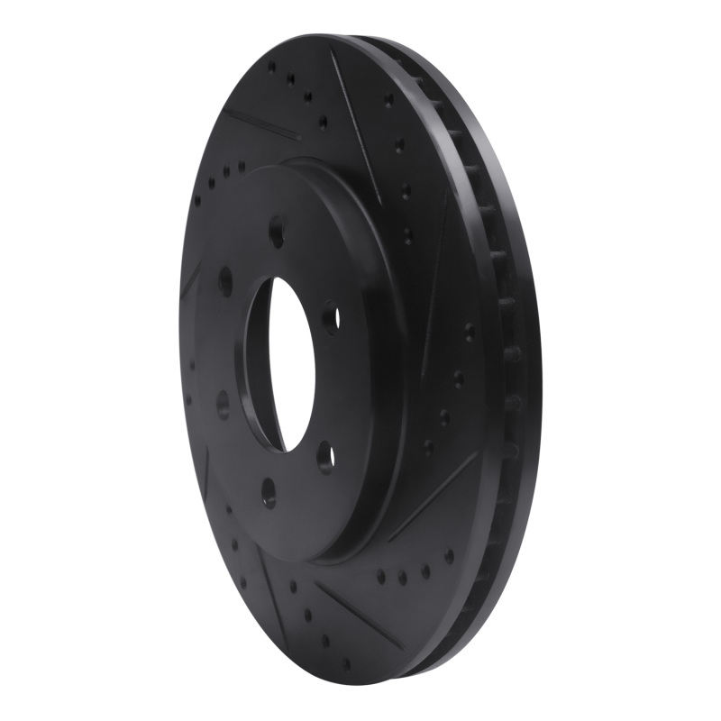 Picture of R1 02-06 Ford Expedition Front Right Drilled & Slotted Black Brake Rotor