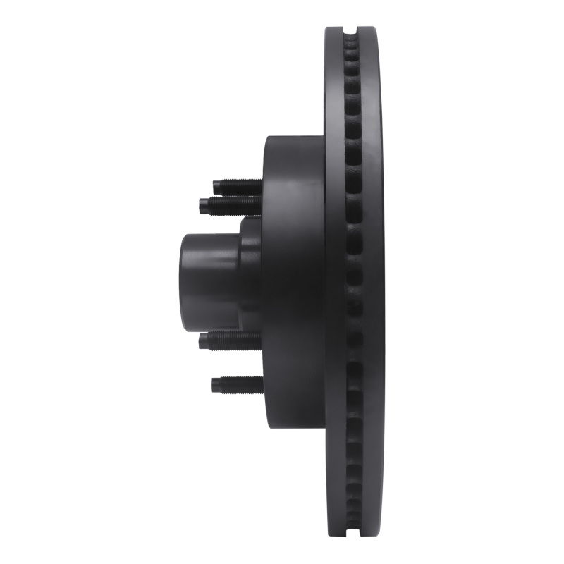 Picture of R1 04-06 Ford E-150 Front Right Drilled & Slotted Black Brake Rotor