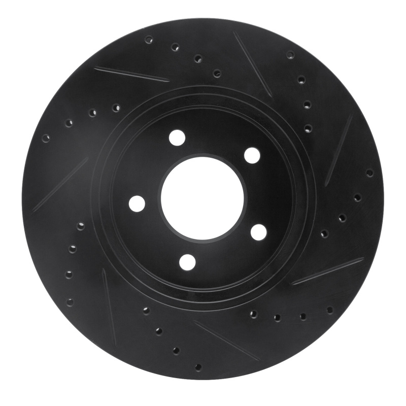 Picture of R1 05-12 Ford Escape Front Left Drilled & Slotted Black Brake Rotor