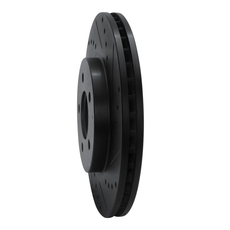 Picture of R1 05-12 Ford Escape Front Right Drilled & Slotted Black Brake Rotor