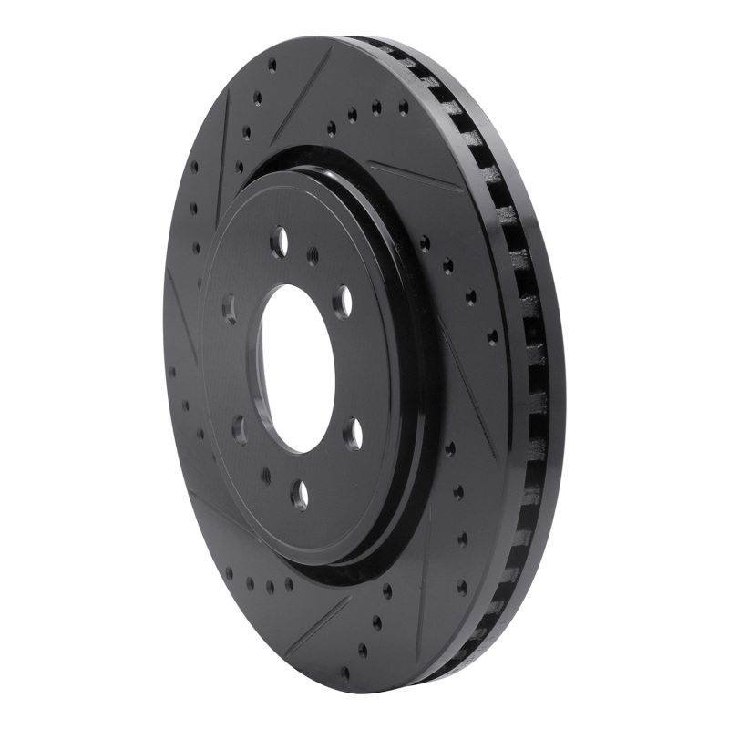Picture of R1 07-21 Ford Expedition Front Left Drilled & Slotted Black Brake Rotor