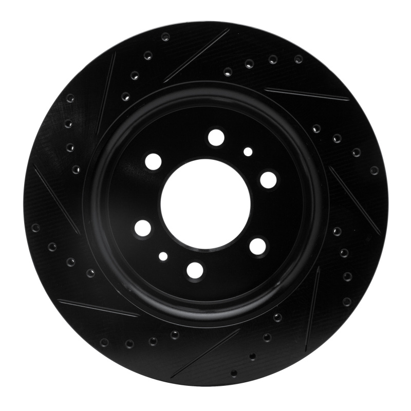 Picture of R1 07-21 Ford Expedition Front Right Drilled & Slotted Black Brake Rotor