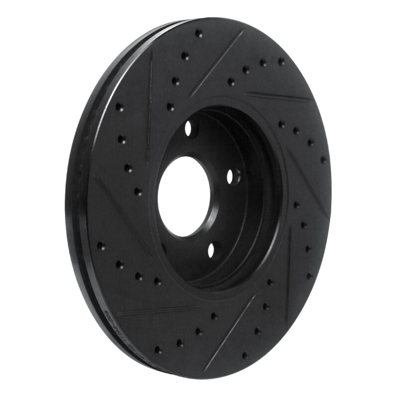 Picture of R1 10-13 Ford Transit Connect Front Right Drilled & Slotted Black Brake Rotor