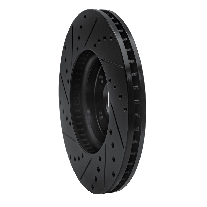 Picture of R1 13-20 Ford Fusion Front Right Drilled & Slotted Black Brake Rotor