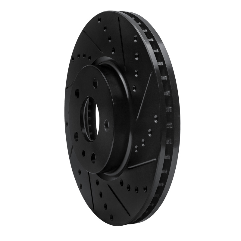 Picture of R1 13-20 Ford Fusion Front Right Drilled & Slotted Black Brake Rotor