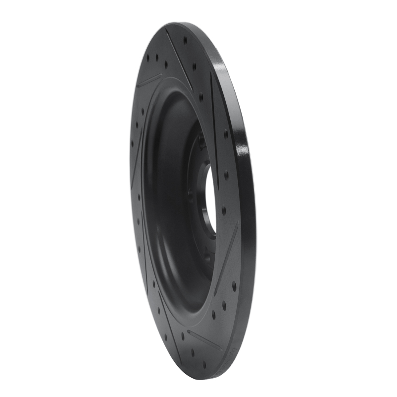 Picture of R1 16-25 Ford Escape Rear Left Drilled & Slotted Black Brake Rotor