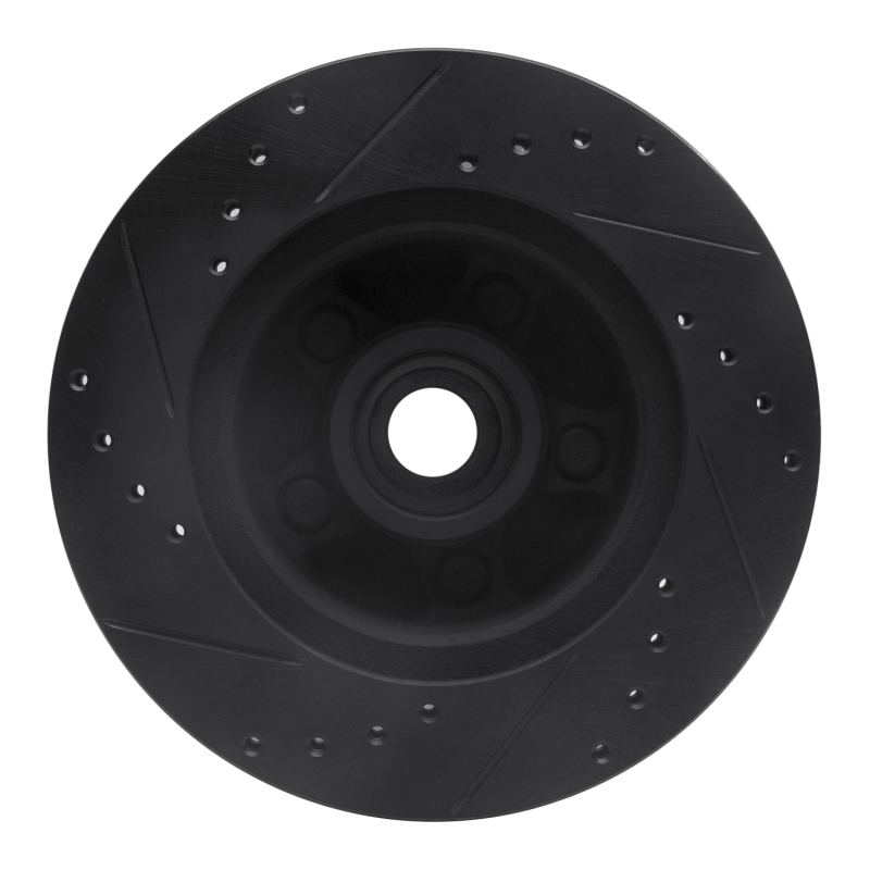 Picture of R1 79-91 Ford Country Squire Front Right Drilled & Slotted Black Brake Rotor