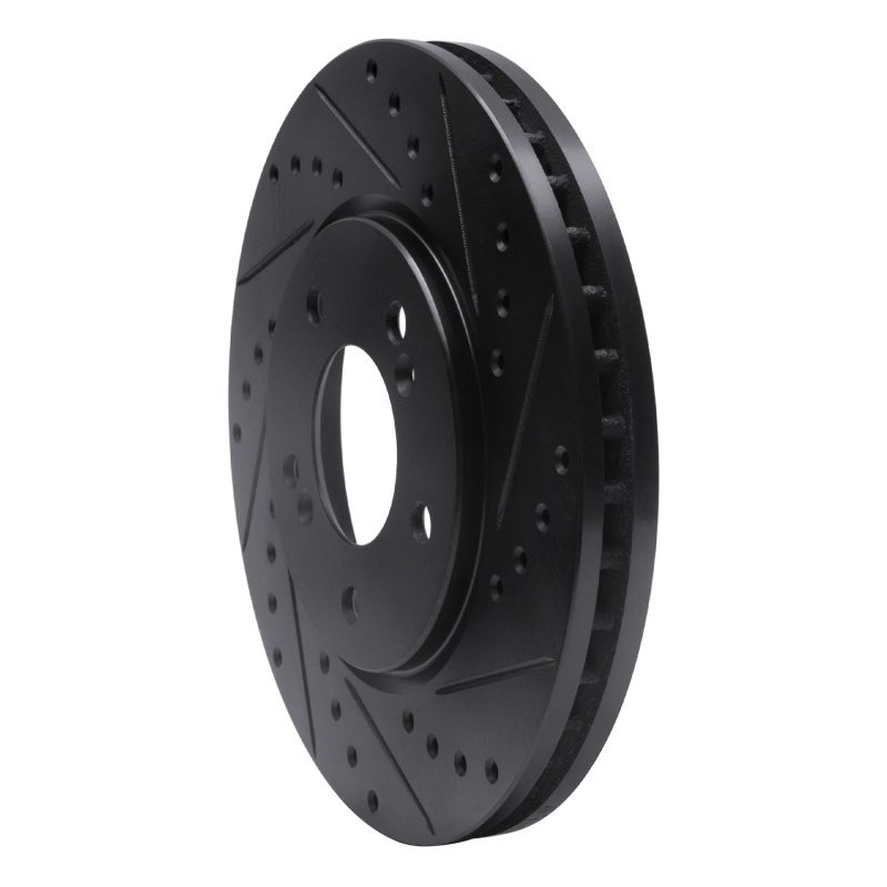 Picture of R1 91-96 Acura NSX Front Right Drilled & Slotted Black Brake Rotor