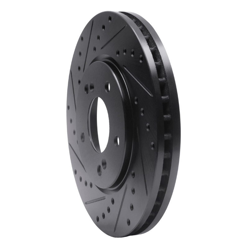 Picture of R1 91-96 Acura NSX Front Left Drilled & Slotted Black Brake Rotor