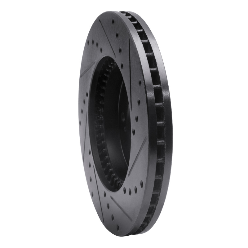 Picture of R1 93-95 Acura Legend Front Left Drilled & Slotted Black Brake Rotor