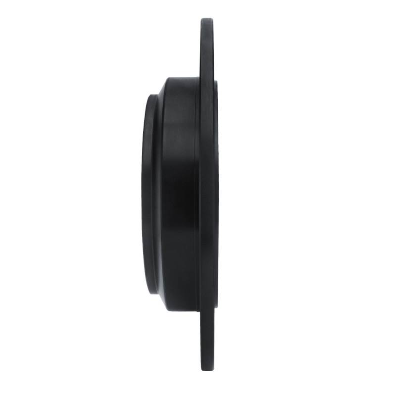 Picture of R1 16-25 Honda Ridgeline Rear Left Drilled & Slotted Black Brake Rotor