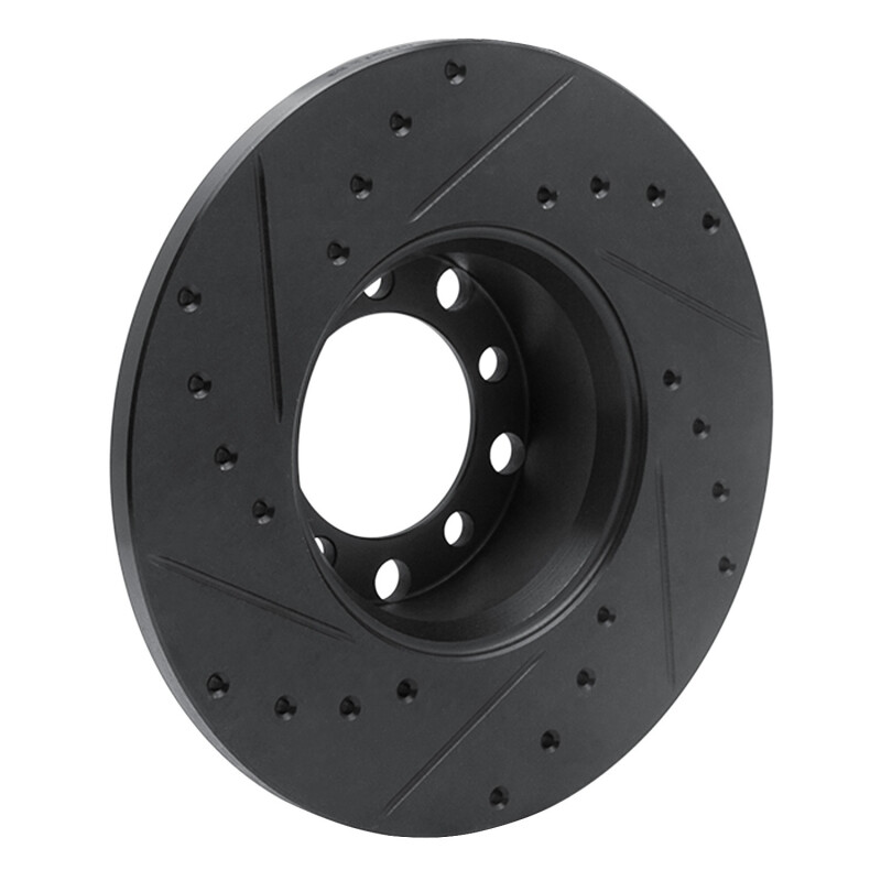 Picture of R1 68-76 Mercedes-Benz 230 Front Right Drilled & Slotted Black Brake Rotor