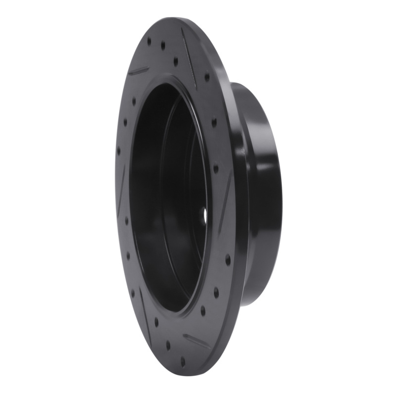 Picture of R1 83-95 Mercedes-Benz 300CE Rear Left Drilled & Slotted Black Brake Rotor