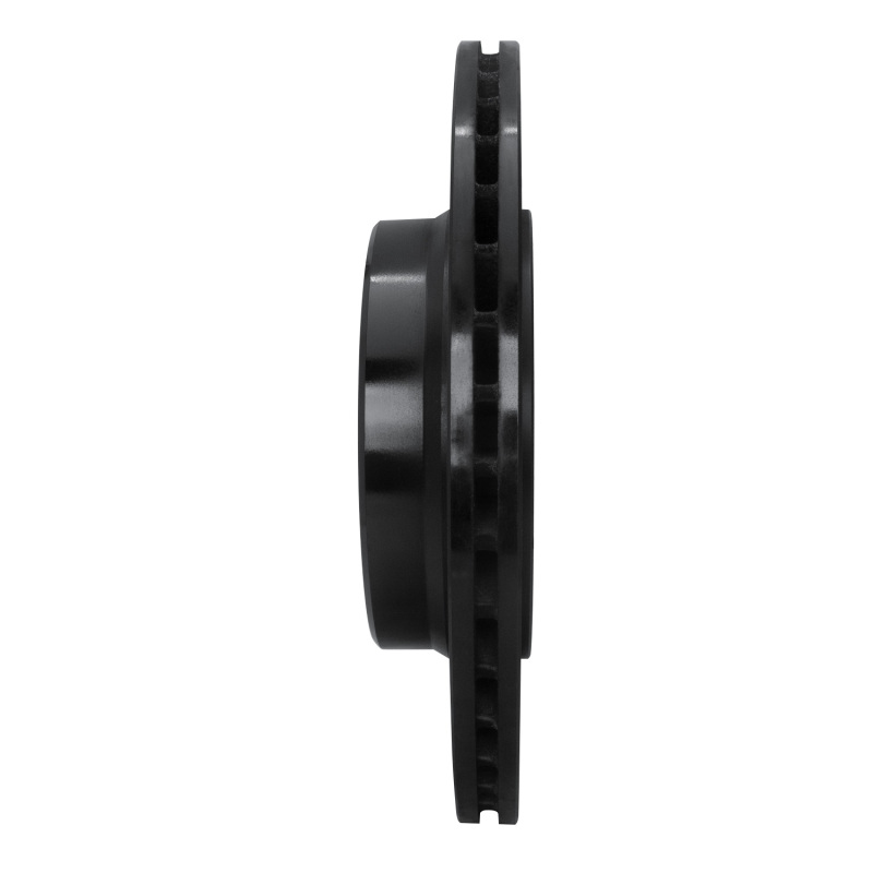 Picture of R1 92-99 Mercedes-Benz S420 Rear Left Drilled & Slotted Black Brake Rotor