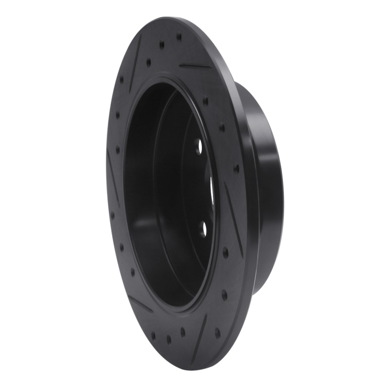 Picture of R1 94-98 Mercedes-Benz C220 Rear Right Drilled & Slotted Black Brake Rotor