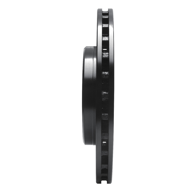 Picture of R1 96-15 Mercedes-Benz C280 Front Right Drilled & Slotted Black Brake Rotor