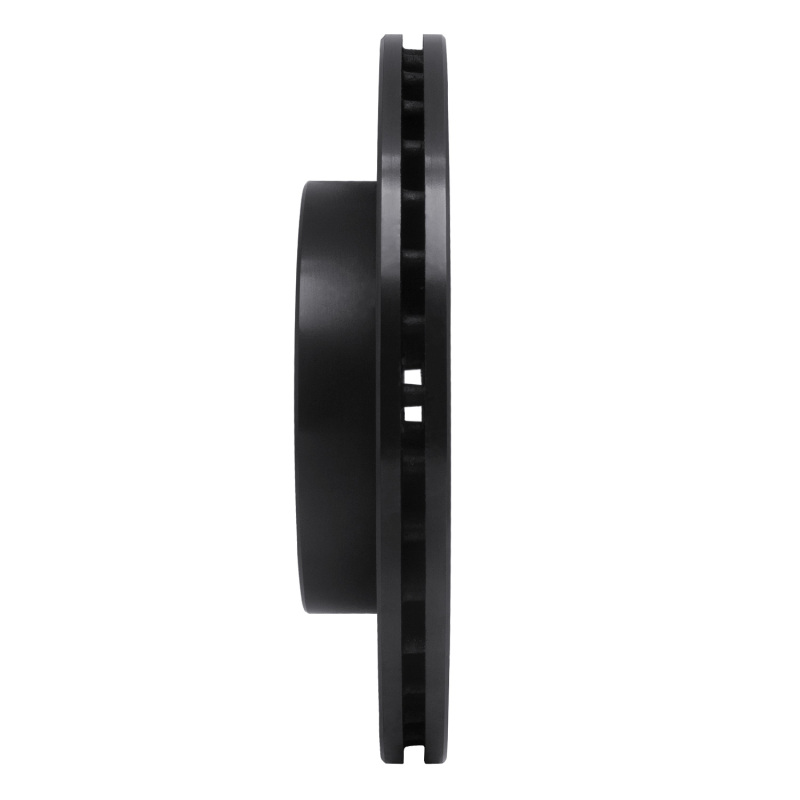 Picture of R1 96-98 Nissan 240SX Front Right Drilled & Slotted Black Brake Rotor